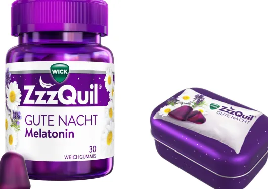Wick ZzzQuil Gute Nacht 30 Weichgummis + gratis Wick ZzzQuil Reise-Dose 1 Stück
