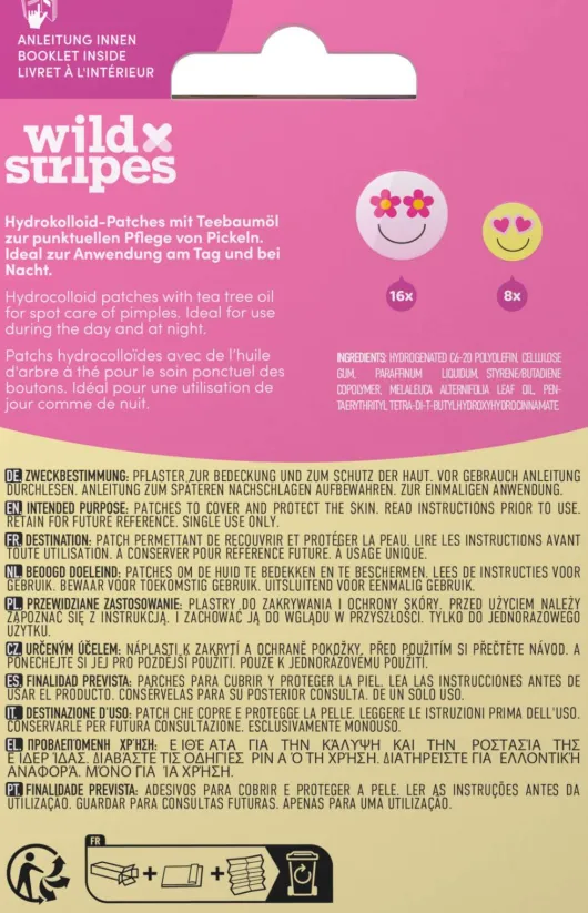 Wild Stripes Anti-Pickel Patches Smile Stop 24 Stück