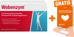 Wobenzym 360 magensaftresistente Tabletten + gratis Pflasterbox zu Wobenzym 1 Stück