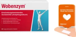 Wobenzym 360 magensaftresistente Tabletten + gratis Pflasterbox zu Wobenzym 1 Stück