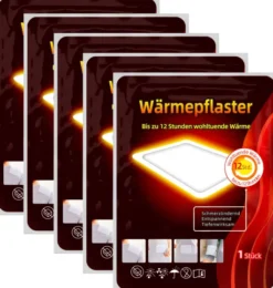 Wärmepflaster mit 12h Wärme 5er Set, 13 x 10 cm