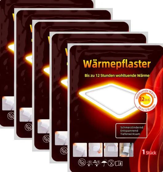 Wärmepflaster mit 12h Wärme 5er Set, 13 x 10 cm