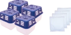 4 x Raumentfeuchter Set + 4 x Gratis 350 g Nachfüllpackung