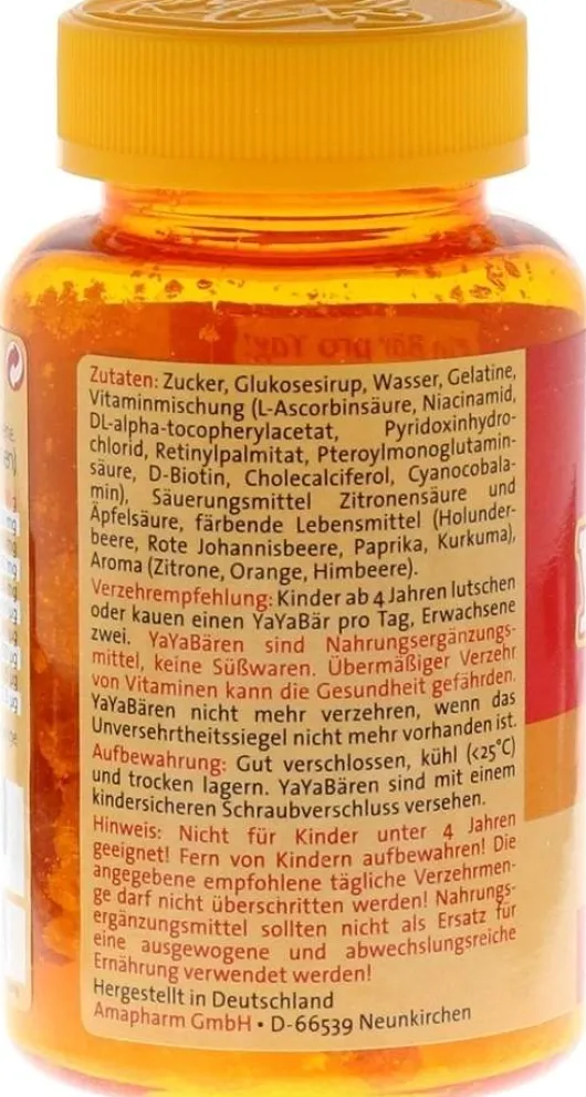 Yayabär Kinder Vitamine 60 Fruchtgummis