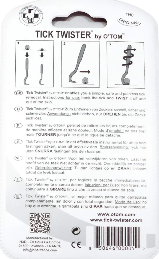 Zeckenhaken O Tom-Tick Twister 2 Stück