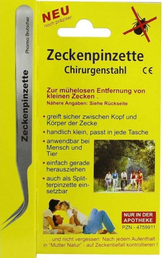 Zeckenpinzette Aus Chirurgenstahl 1 Stück