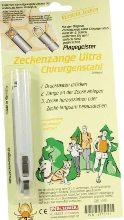 Zeckenzange Ultra Chirurgenstahl 1 Stück