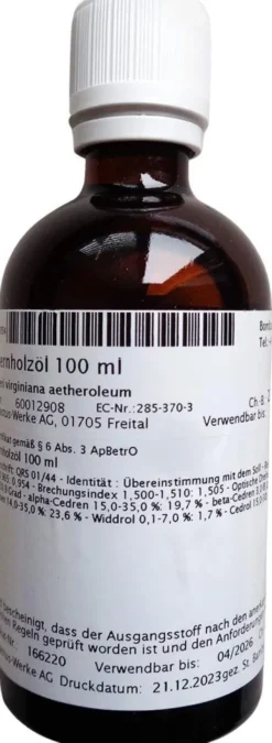 Zedernholz Öl 100 ml