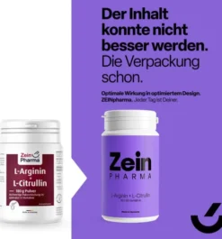 Zein Pharma L - Arginin & L - Citrullin 180 G Pulver