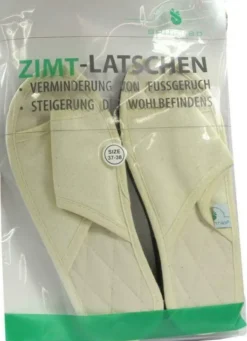 Zimtlatschen Baumwolle Offen Natur Gr. 37 - 38 2 Stück
