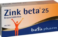 Zink Beta 25 40 Brausetabletten