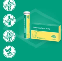 Zinkbrause Verla 25 mg 40 Brausetabletten