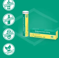 Zinkbrause Verla 25 mg 20 Brausetabletten