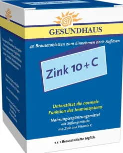 Zink 10 + C Brausetabletten 40 Brausetabletten