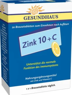 Zink 10 + C Brausetabletten 20 Brausetabletten