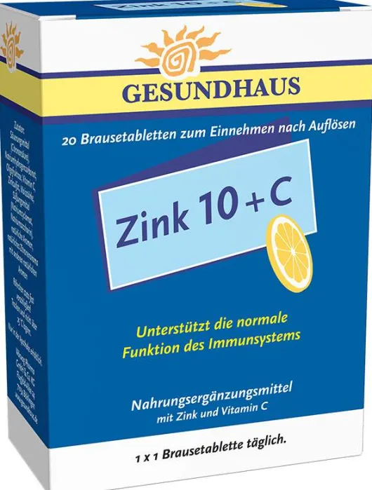 Zink 10 + C Brausetabletten 20 Brausetabletten