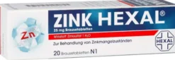 Zink Hexal 25 mg 20 Brausetabletten