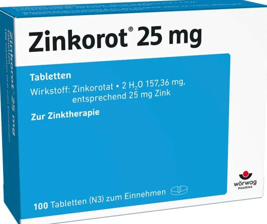 Zinkorot 25 mg 100 Tabletten