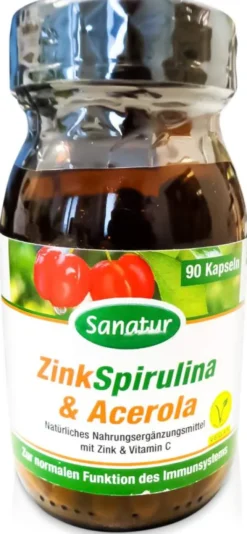 Zinkspirulina und Acerola 90 Kapseln
