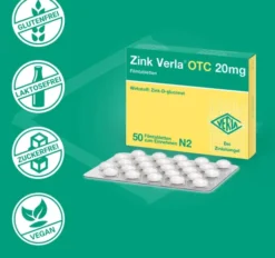 Zink Verla Otc 20 mg 50 Filmtabletten