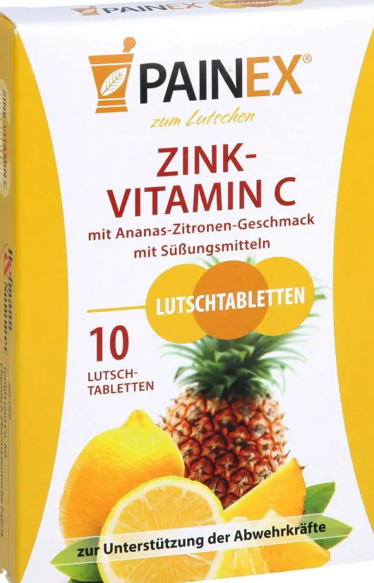 Zink Vitamin C Painex 10 Lutschtabletten