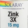 Zink 3x 15 mg 100 Kapseln