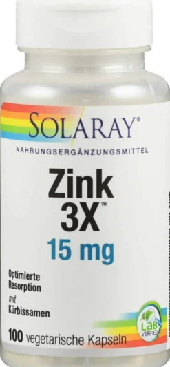Zink 3x 15 mg 100 Kapseln