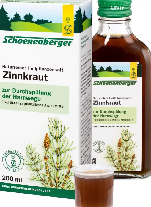 Zinnkraut Saft Schoenenberger 200 ml Flasche