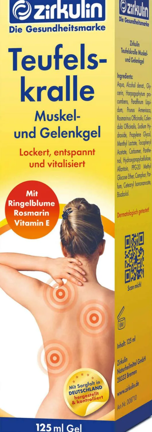 Zirkulin Teufelskralle Muskel- und Gelenkgel 125 ml Gel