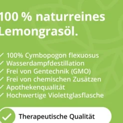 Zitronengras Lemongras Öl Naturrein Ätherisch 10 ml